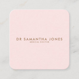 ミニマルモダンスドクタープロフェッショナルピンク エンクロージャーカード