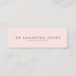 ミニマルモダンスドクタープロフェッショナルピンク スキニー名刺