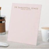 ミニマルモダンスドクタープロフェッショナルピンク 台座サイン (インサイチュ)
