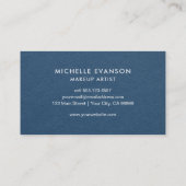 ミニマルモダンスネイビーブループロフェッショナル 名刺 (裏面)