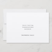 ミニマルモダンスハッピーサンクスギビング シーズンカード