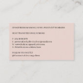 ミニマルモダンスパーソナライズされたカスタムプリント 名刺 (裏面)