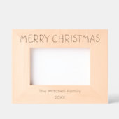 ミニマルモダンスパーソナライズされた・メリー・クリスマス レーザー彫刻フレーム (正面)