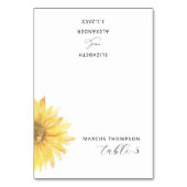 ミニマルモダンスヒマワリ座席表 テーブルナンバー (正面)