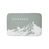 ミニマルモダンスマウン淡い色のトオリーブ バスマット (正面)