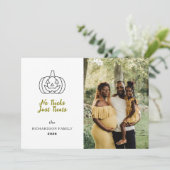 ミニマルモダンス不気味ハッピーハローウィン1写真 シーズンカード (スタンド正面)