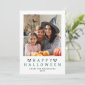 ミニマルモダンス不気味ハッピーハローウィン1写真 シーズンカード (スタンド正面)