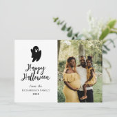 ミニマルモダンス不気味ハッピーハローウィン1写真 シーズンカード (スタンド正面)