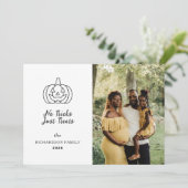 ミニマルモダンス不気味ハッピーハローウィン1写真 シーズンカード (スタンド正面)