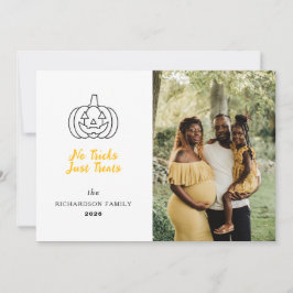 ミニマルモダンス不気味ハッピーハローウィン1写真 シーズンカード