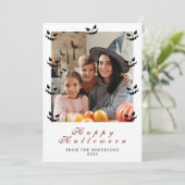 ミニマルモダンス不気味ハッピーハローウィン1写真 シーズンカード (スタンド正面)