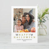ミニマルモダンス不気味ハッピーハローウィン1写真 シーズンカード (スタンド正面)