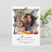 ミニマルモダンス不気味ハッピーハローウィン1写真 シーズンカード (スタンド正面)