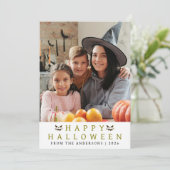 ミニマルモダンス不気味ハッピーハローウィン1写真 シーズンカード (スタンド正面)