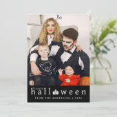 ミニマルモダンス不気味ハッピーハローウィン1写真 シーズンカード (スタンド正面)