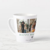 ミニマルモダンス不気味ハッピーハローウィン3写真 カフェラテマグ (左アングル)