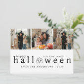 ミニマルモダンス不気味ハッピーハローウィン3写真 シーズンカード (スタンド正面)