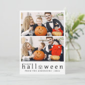 ミニマルモダンス不気味ハッピーハローウィン3写真 シーズンカード (スタンド正面)