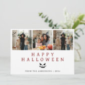 ミニマルモダンス不気味ハッピーハローウィン3写真 シーズンカード (スタンド正面)