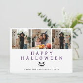 ミニマルモダンス不気味ハッピーハローウィン3写真 シーズンカード (スタンド正面)