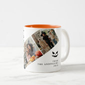 ミニマルモダンス不気味ハッピーハローウィン3写真 ツートーンマグカップ (正面右)