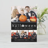 ミニマルモダンス不気味ハッピーハローウィン4写真 シーズンカード (スタンド正面)