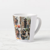 ミニマルモダンス不気味ハッピーハローウィン6写真 カフェラテマグ (右アングル)