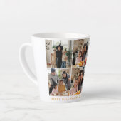 ミニマルモダンス不気味ハッピーハローウィン6写真 カフェラテマグ (左アングル)