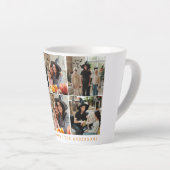 ミニマルモダンス不気味ハッピーハローウィン6写真 カフェラテマグ (右アングル)