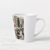 ミニマルモダンス不気味ハッピーハローウィン6写真 カフェラテマグ (右)