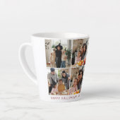 ミニマルモダンス不気味ハッピーハローウィン6写真 カフェラテマグ (左アングル)