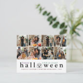ミニマルモダンス不気味ハッピーハローウィン6写真 シーズンポストカード (スタンド正面)
