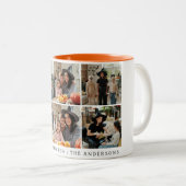 ミニマルモダンス不気味ハッピーハローウィン6写真 ツートーンマグカップ (正面右)