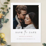 ミニマルモダンス写カスタム真の写真保存 案内ポストカード<br><div class="desc">この単純にシックな写真の結婚式は、日付はがきテンプレートを保存エレガントし、ミニマルモダン、デザイン。前面には、あなたの写真の下の最初の名前、日付と場所お気に入りのと、「日付を保存する」のメッセージが黒で伝えられ、2つの異なるフォントの印象的なブレンドを特徴とし、光の中に'the'とメッセージの残りの部分の間に流れるスクリプトはっきりしたは、鮮明な外観の上ののケース。このデザイン要素は両側に含まれており、変更することはできないが、背面で削除して見た目を均等に見るこシンプルとができる。また、フォント、サイズ、色の変更に加え、サンプル情報を自分のサンプル情報に置き換えることはもちろん、不要な文字フィールドを削除したり、用語を変更したりすることができる。バラ金ゴールドの濃淡で前面の名前を強調表示したエレガントが、たとえば色に変更する違うことを選択する場合がある。両側の他の文字は、標準の黒とデフォルトでわずかに軟化した黒の混合である。両側のデフォルトの背景色は透明に設定され、紙の色が基本音として機能する。しかし、あなたはこれを編集し、あなたのスタイルに合わせて、この点で一方または両方の側面の外観を変更することができる。こカスタマイズのミニマエレガントリストの結婚式は、あなたの写真とインスピレーションと日付はがきテンプレートを保存し、それはあなただけのユニークな作る！</div>