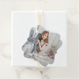 ミニマルモダンス写真ハッピーイースター フェイバータグ