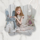 ミニマルモダンス写真ハッピーイースター フェイバータグ (裏面)