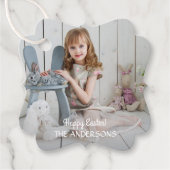 ミニマルモダンス写真ハッピーイースター フェイバータグ (正面)