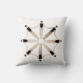 ミニマルモダンス同期芸術的泳ぐ人 クッション (裏面)