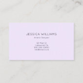 ミニマルモダンス手書きプロフェッショナル事業 名刺 (裏面)