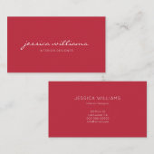 ミニマルモダンス手書きプロフェッショナル 名刺 (正面/裏面)