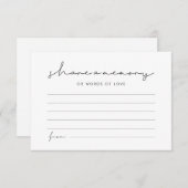 ミニマルモダンス手書き共有メモリ ノートカード (正面/裏面)