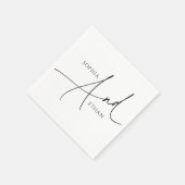 ミニマルモダンス書結婚道 スタンダードカクテルナプキン (角)