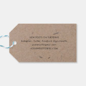 ミニマルモダンス素朴クラフト紙 ギフトタグ (裏面横)