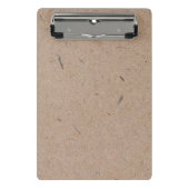 ミニマルモダンス素朴クラフト紙 ミニクリップボード (正面)