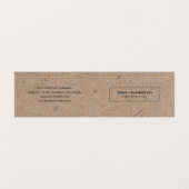 ミニマルモダンス素朴クラフト紙 名刺 (外部フラット)