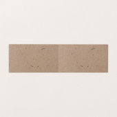 ミニマルモダンス素朴クラフト紙 名刺 (内部フラット)