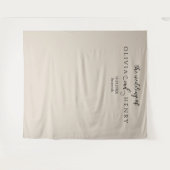 ミニマルモダンス結婚の写真の背景 タペストリー (正面(横))