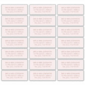 ミニマルモダンス結婚ゲスト住所 シール (正面)