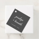 ミニマルモダンス結婚スクリプト名 |黒 フェイバータグ (インサイチュ)