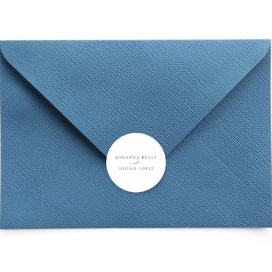 ミニマルモダンス結婚スクリプト ラウンドシール